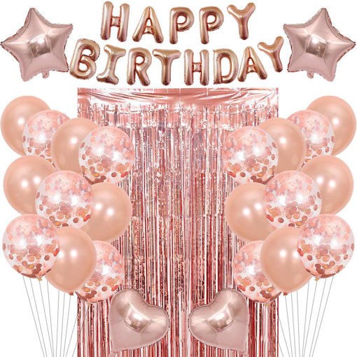 Picture of PARTY KIT ROSE GOLD THEME DECORATION SET